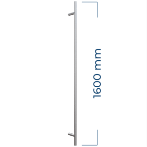 Rundt 1600 mm rustfritt ståltrekkehåndtak