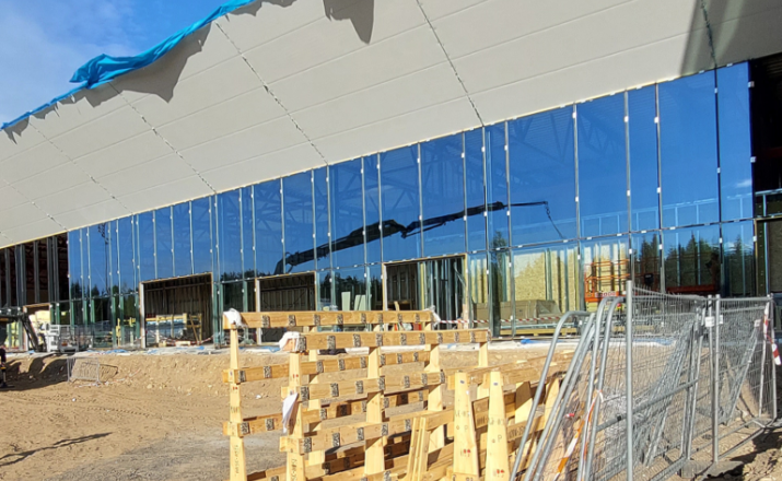 Glasfacader leveret til Gardermoen kongressal